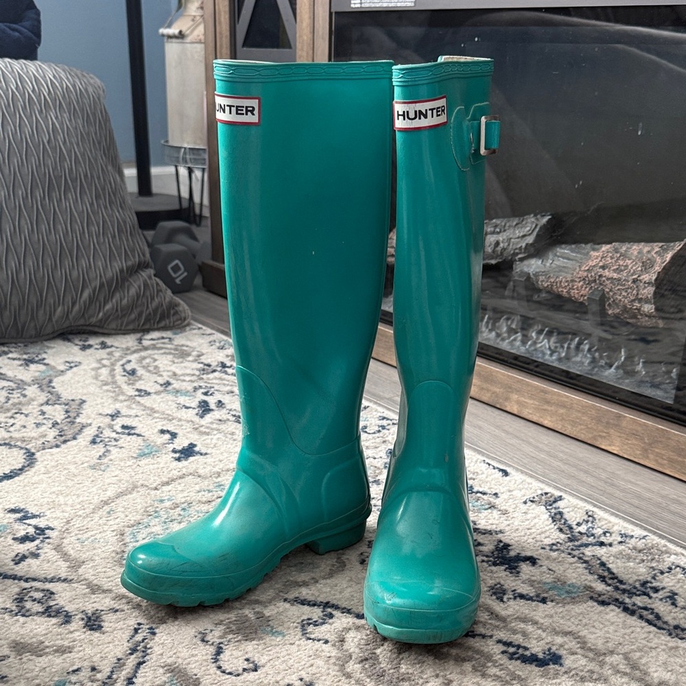 Hunter Classic Teal Rain Boots